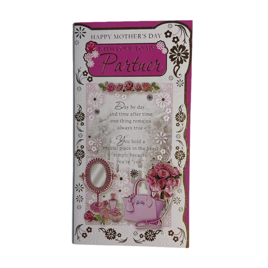 To My Partner Mirror And Purse Design Mother's Day Card