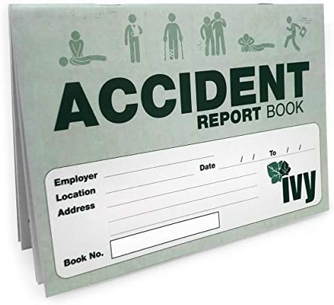 Accident Report Book - First Aid Injury Record School Office