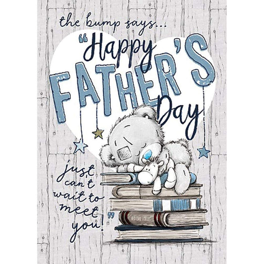Me To You Bear The Bump Says Happy Fathers Day Card 