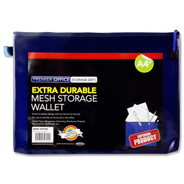 A4+ Extra Durable Admiral Blue Mesh Wallet by Premto