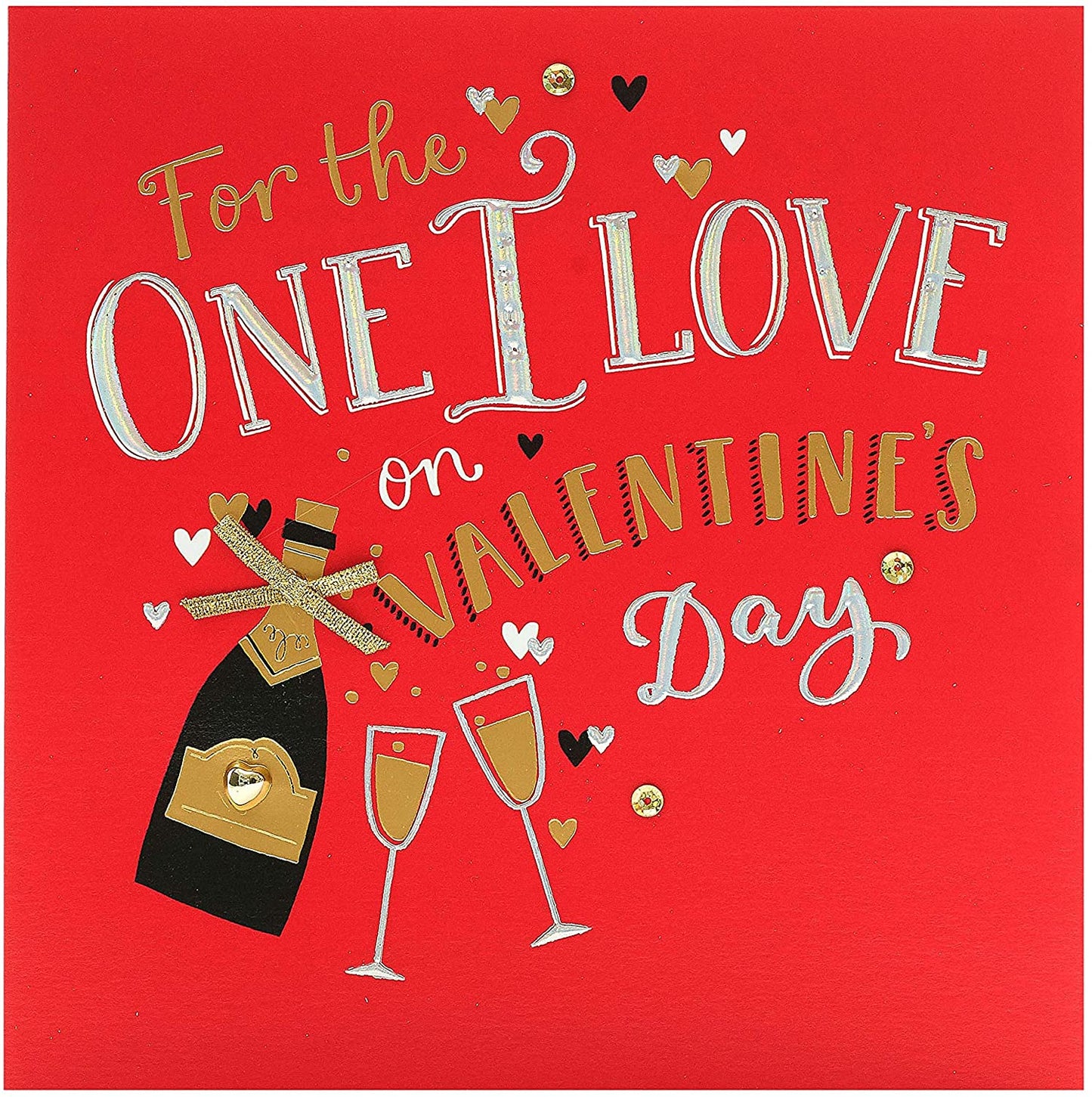 For The One I Love Hand-Finished Valentine's Day Romantic Card