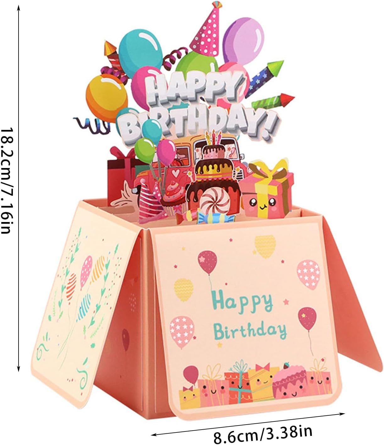 Celebration Burst 3D Pop Up Birthday Box Card