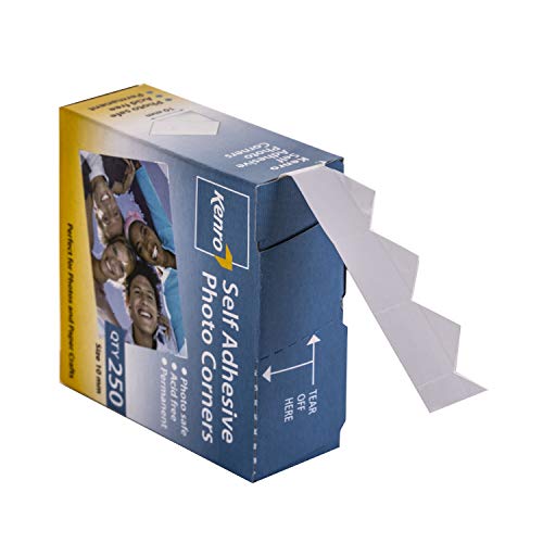 Kenro Single-sided Adhesive Photo Corners (Pack 250) 