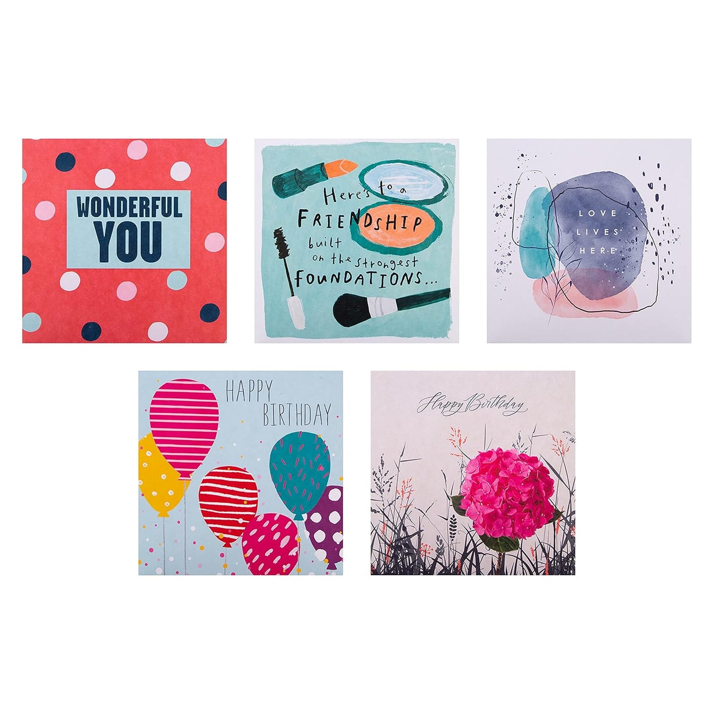 Contemporary Designs Multipack of 20 in 20 Designs Birthday and Blank Cards