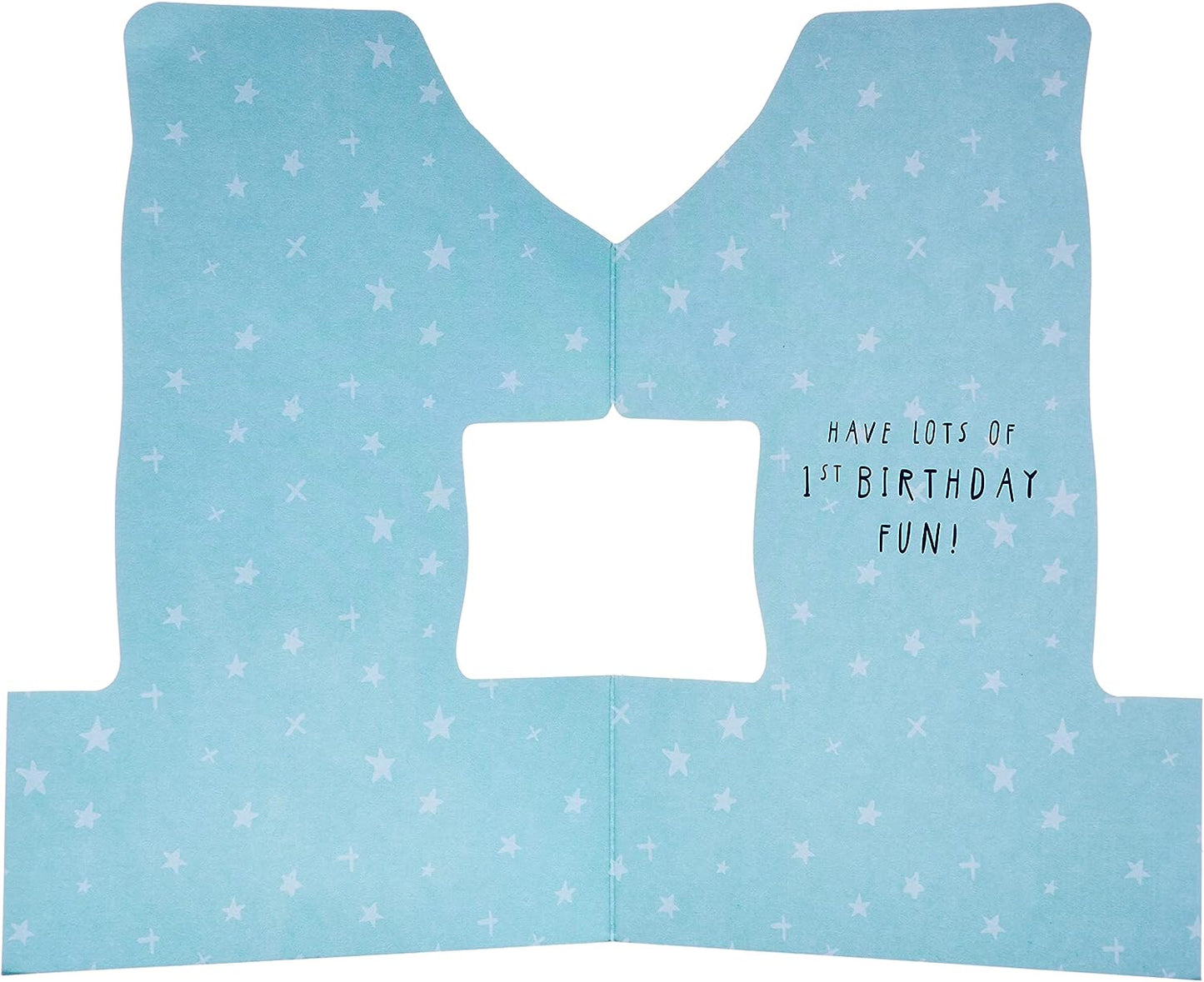 Fun Die Cut Design 1st Birthday Card 