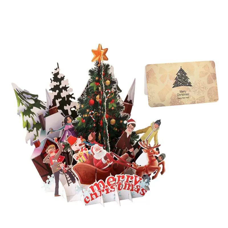 Wonderland Cheerful Party 3D Pop Up Christmas Card