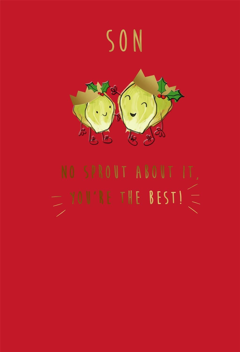 No Sprout About It, You're the Best!' Design Son Christmas Card