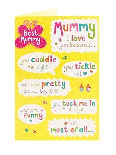 Best Mummy I Love You, Mother's Day Greetings Card