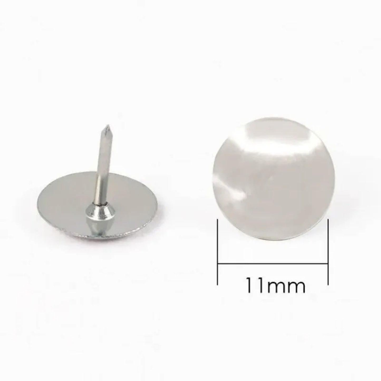 Box of 1000 Silver Thumb Tacks