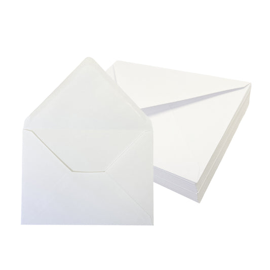 Pack of 1000 White 100gsm 133x197mm Gummed Envelopes