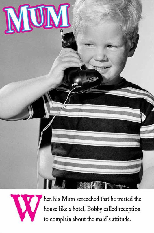 Hotel Mum Humorous Mother's Day Card