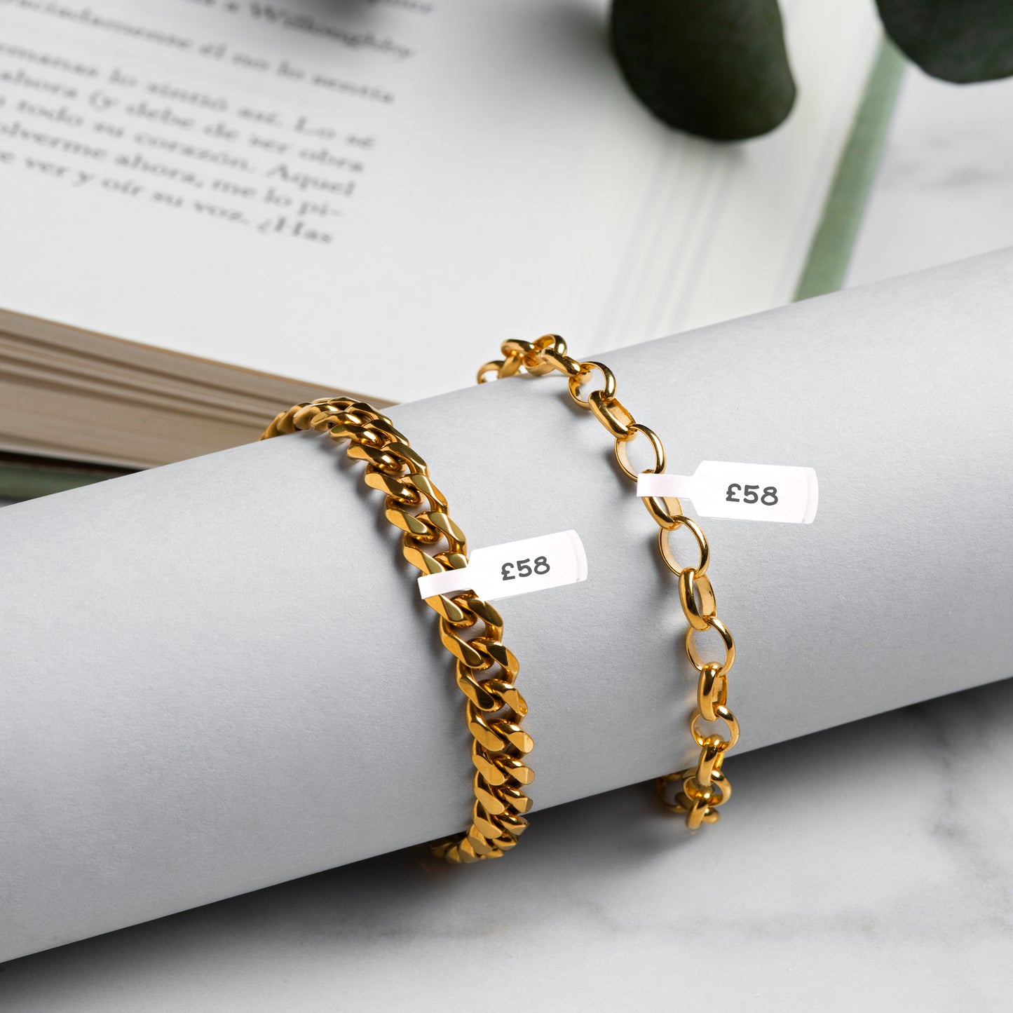 Pack of 540 White Jewellery Labels 10x60mm