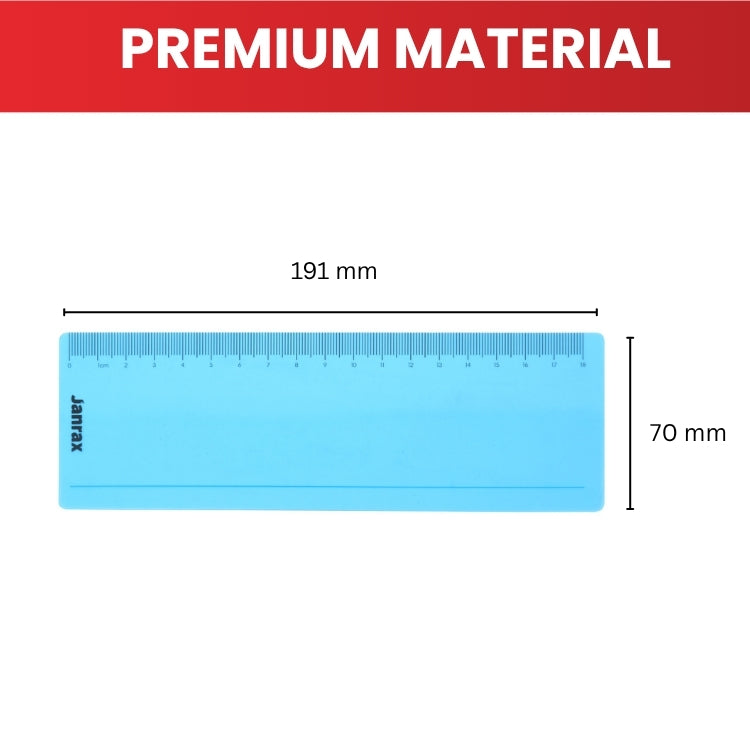 Pack of 8 Green 191x70mm Dyslexia Overlay Reading Rulers – PET Material, Rounded Corners