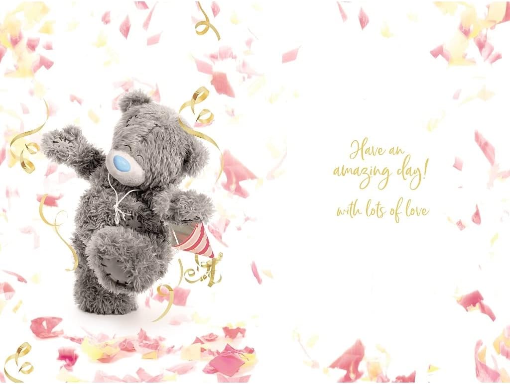 Me To You Bear 3D Holographic Special Daughter Birthday Card
