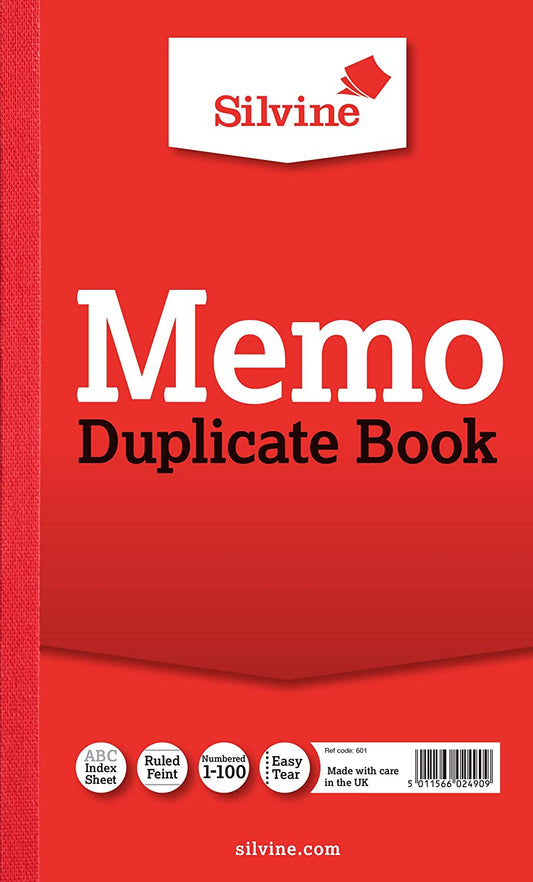 Duplicate Memo Book 206x127mm