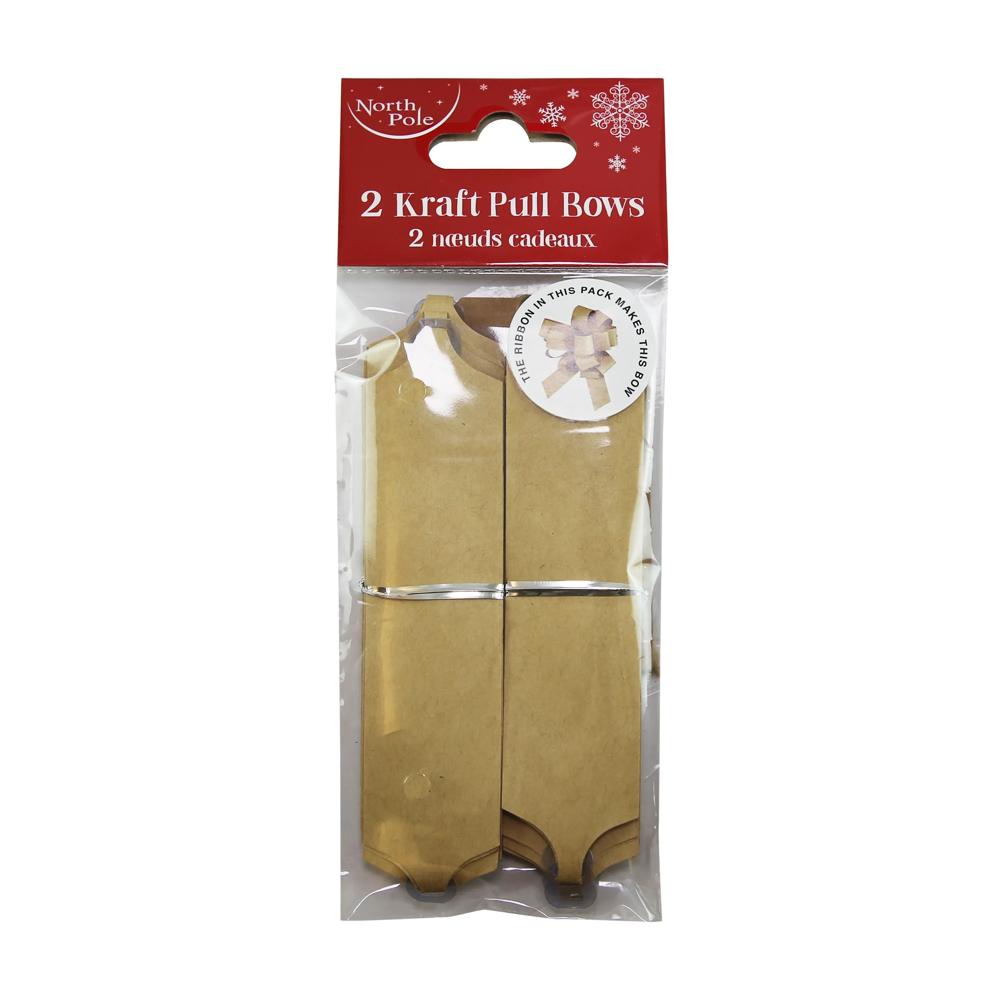 Pack of 24 Christmas Kraft Pull Bows