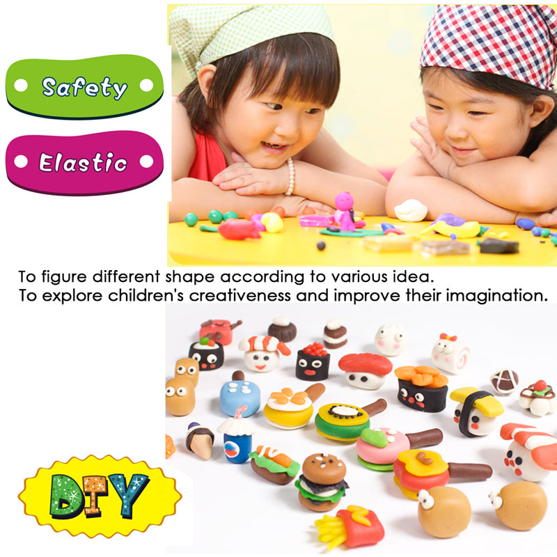 Pack of 12 Assorted Colour Play Dough 60g