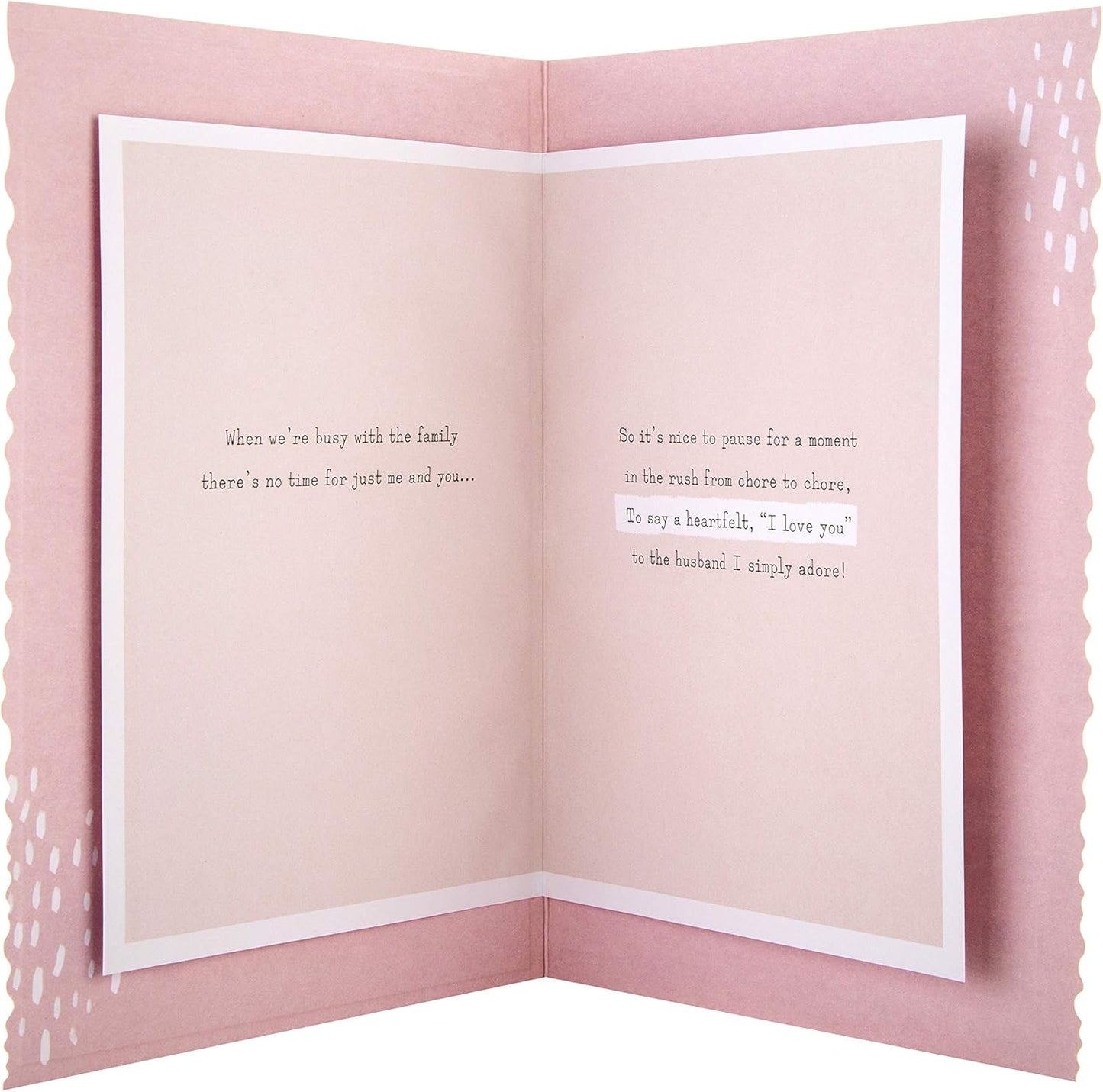 Cute Dogs & Heart Balloons Design Husband Valentine's Card