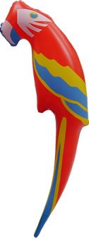 Pack of 3 Inflatable Parrot 48cm