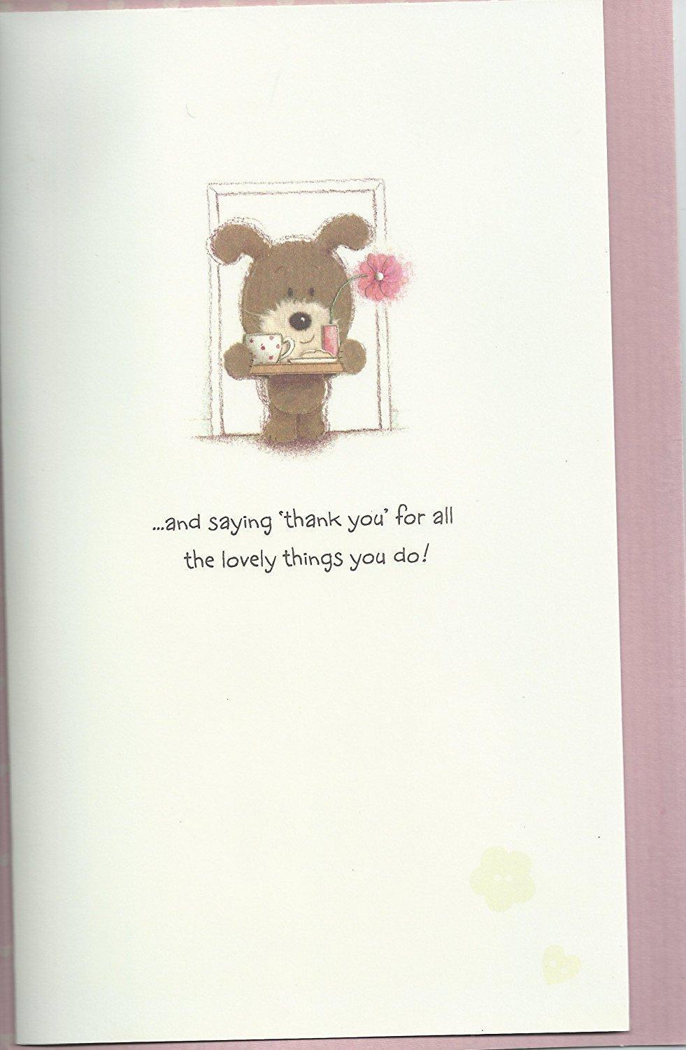 Mum Happy Mother's Day Adorable Lots Of Woof Handmade Greeting Card