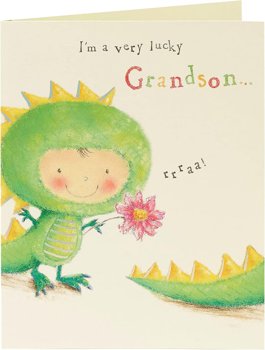 Sweet Dinosaur Design Mother's Day Card From Grandson