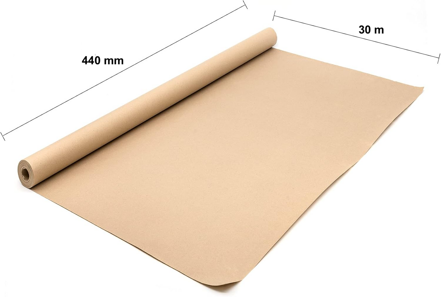 Pack of 12 HBMX1877 Imitation Kraft Roll 440mm x 30m