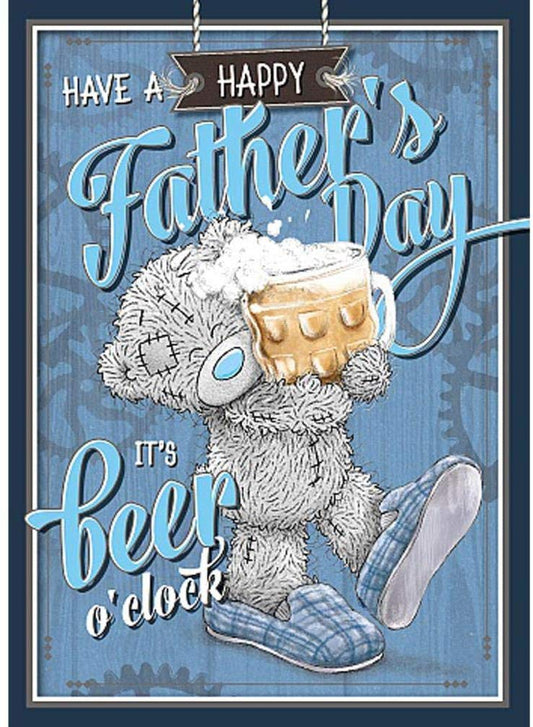 Happy Fathers Day Beer o'clock Me to You Fathers Day Card 