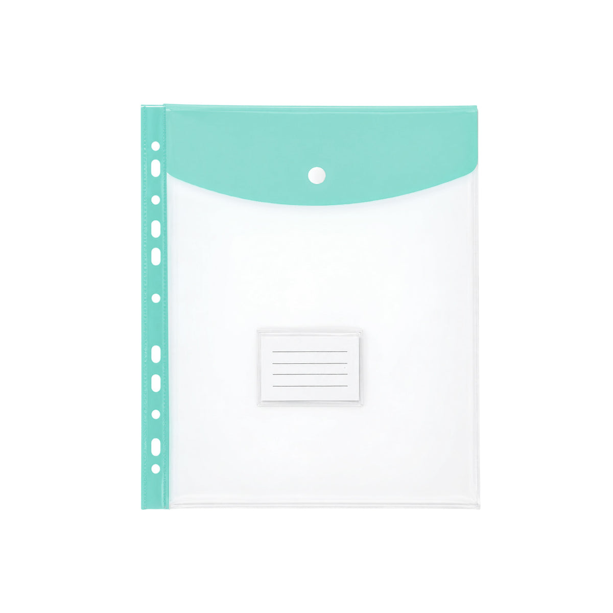 A4 Pastel Green Filling Plastic Document Wallet With 11 Holes
