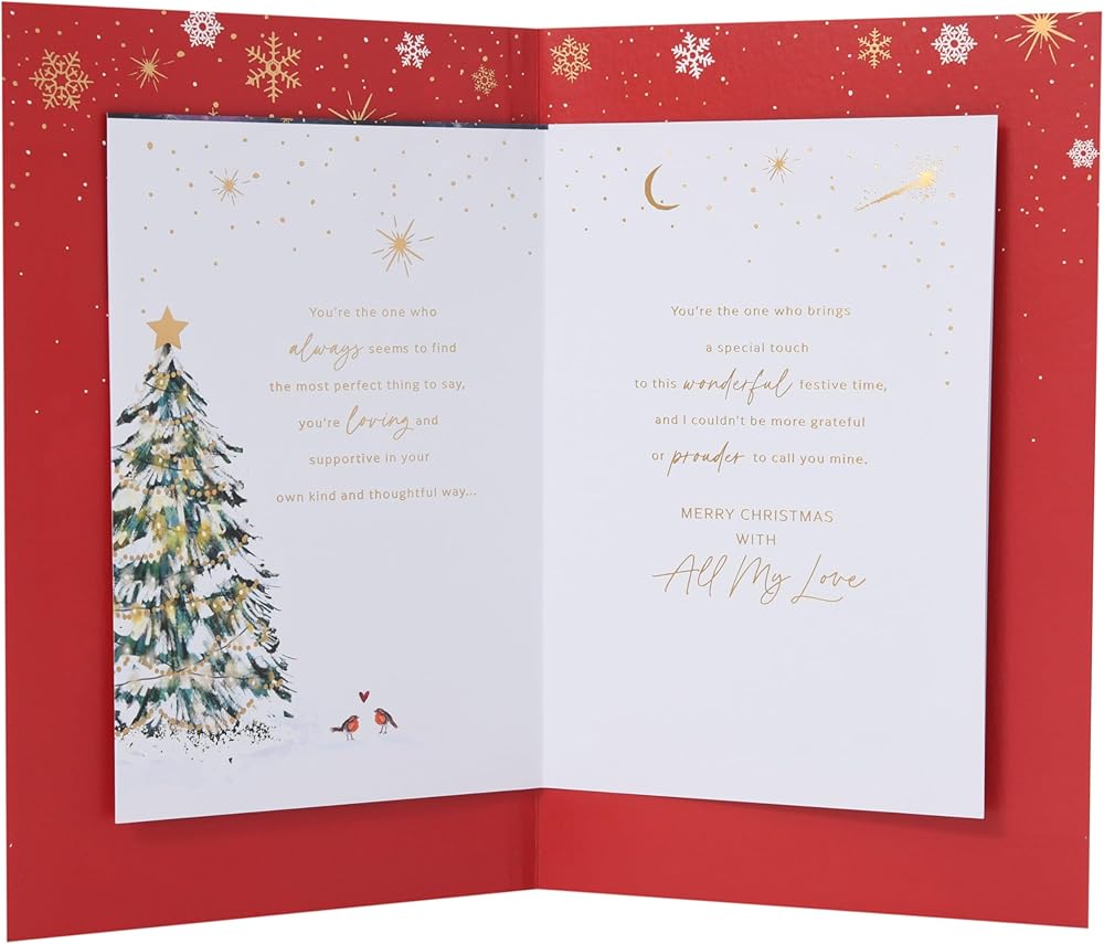 Winter Scene One I Love Christmas Card