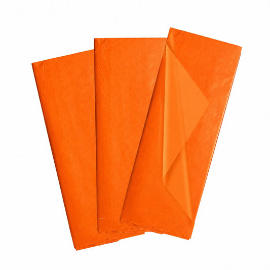 Pack of 200 Orange Acid Free 50 x 70cm Tissue Paper Sheets