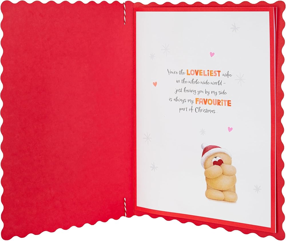 Forever Friends Festive Romance Design Luxury Boxed Wife Christmas Card