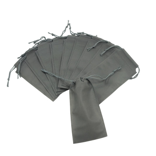 Pack of 100 Grey Coloured 43x34cm Non-Woven Drawstring Bags