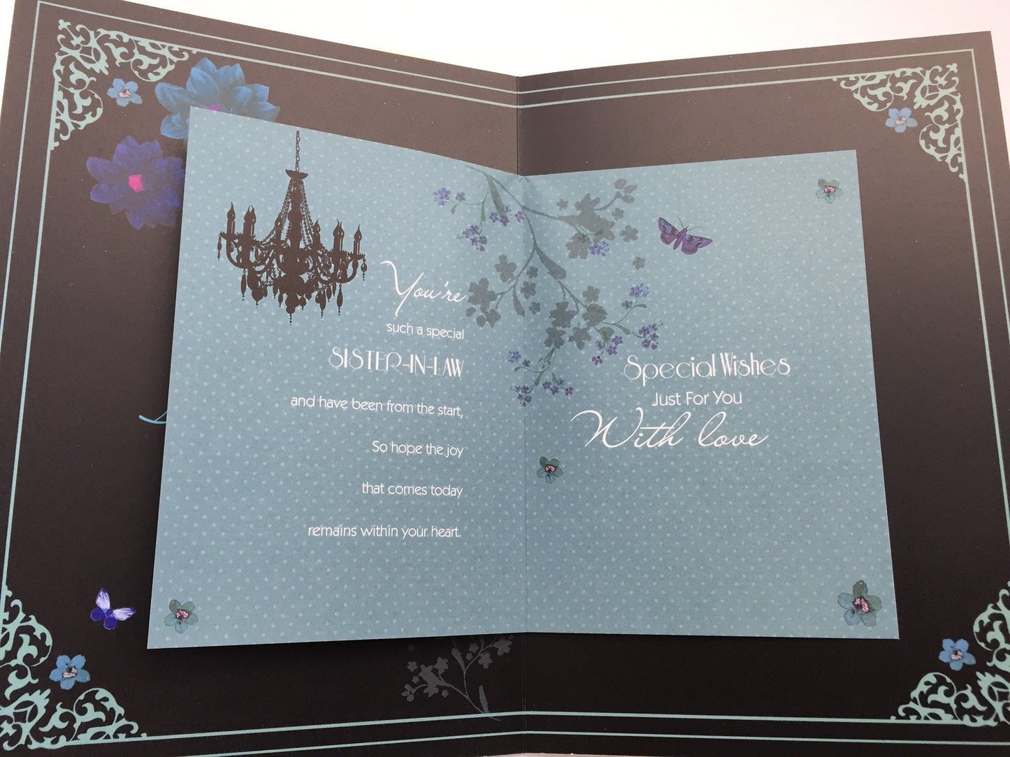 Luxery Sister-In-Law Birthday Cards Greeting Card With Special Verse