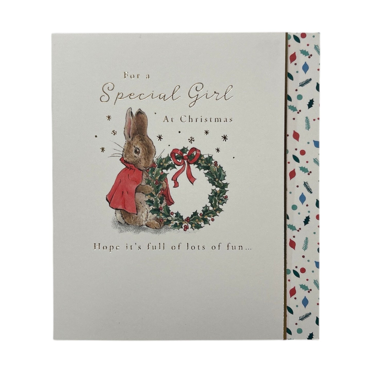 To A Special Girl Peter Rabbit Christmas Card