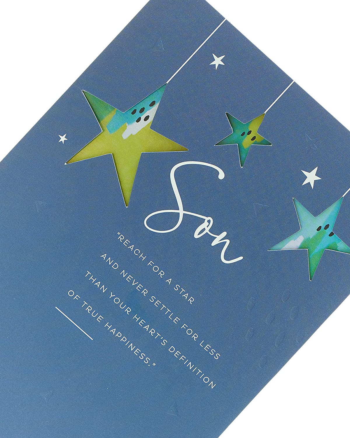 Son Birthday Card Nice Verse Stars Design 