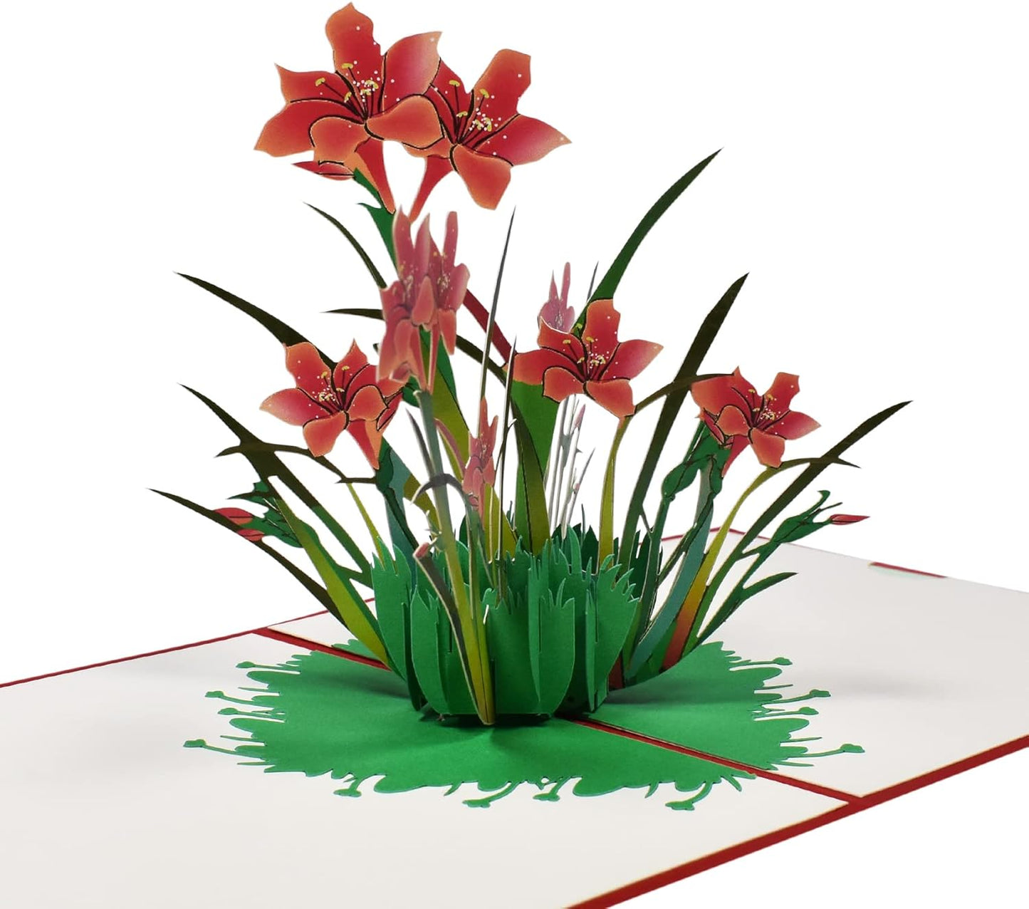 Color Print Daffodils 3D Pop Up Greeting Card - Mother's Day Anniversary Birthday