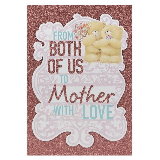 'Mother Cute Forever Friends Glittered' Mother's Day Card
