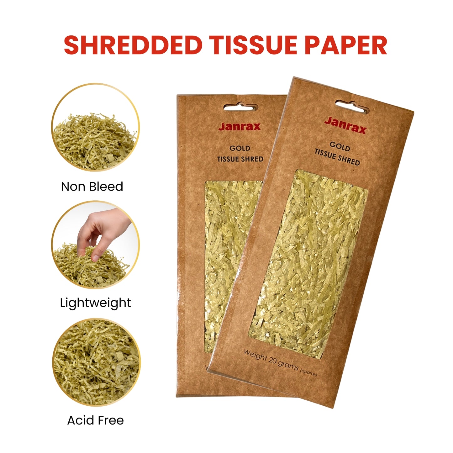 Gold Tissue Shred 20g