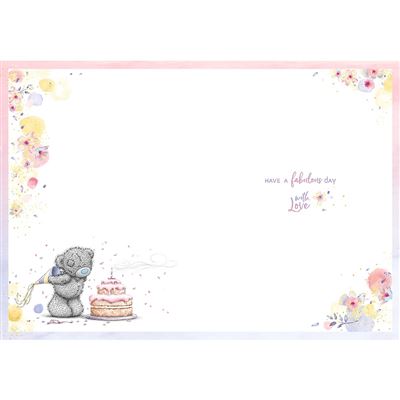 Bear With Birthday Cake Sister In Law Birthday Card