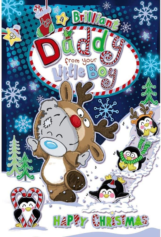 Daddy From Little Boy Christmas Card