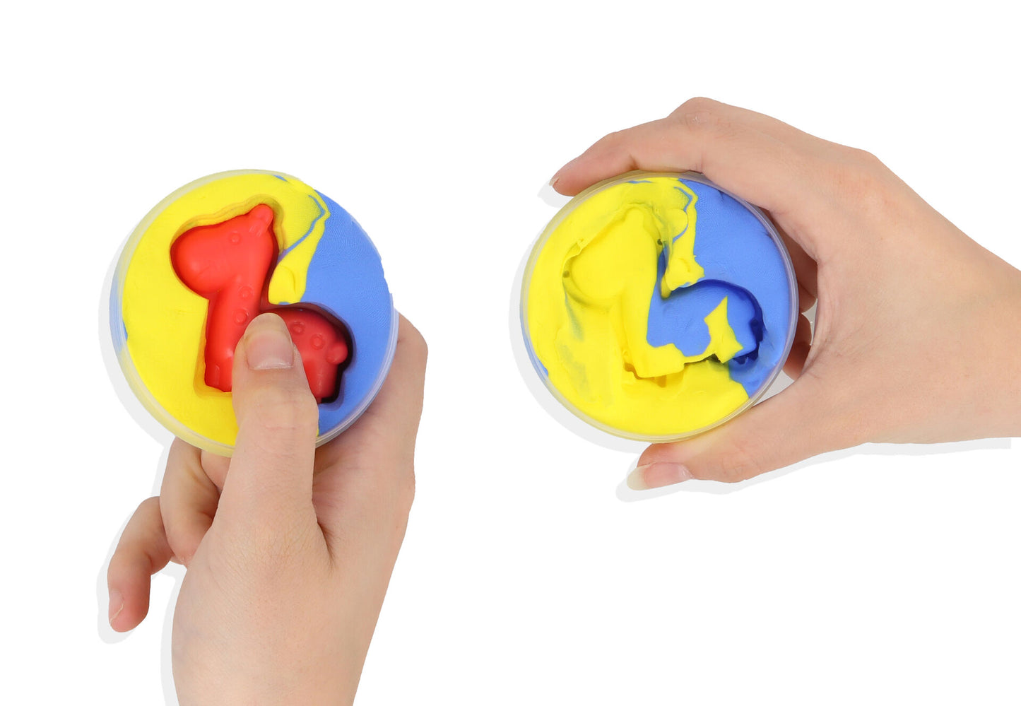 Pack of 3 Bouncing Putty Capsules with Animal Mould (7cm)