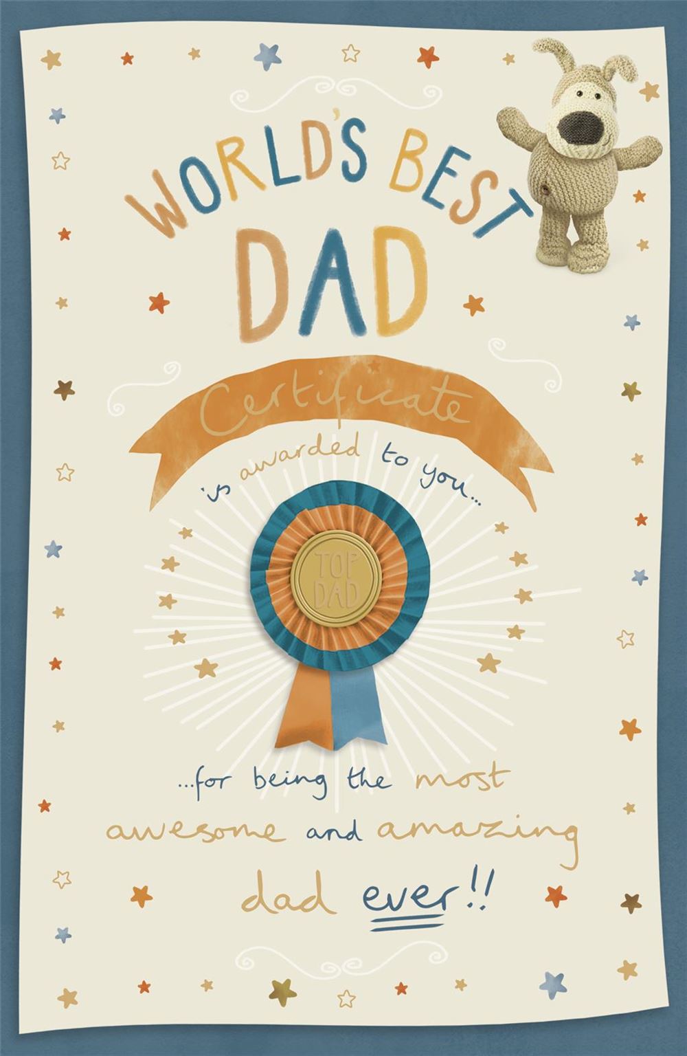Boofle Stood With Arms Out Dad Father's Day Card