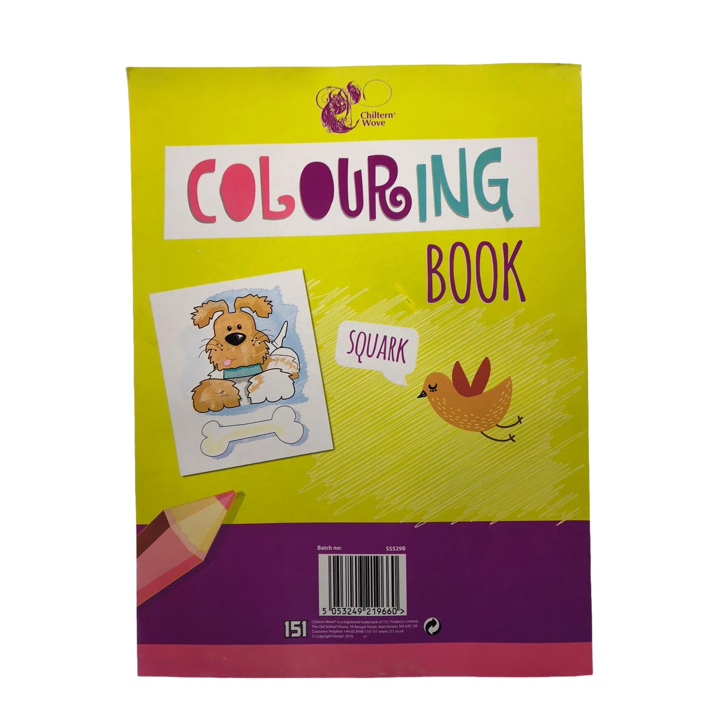 Chiltern Wove Colouring Book 264 Pages