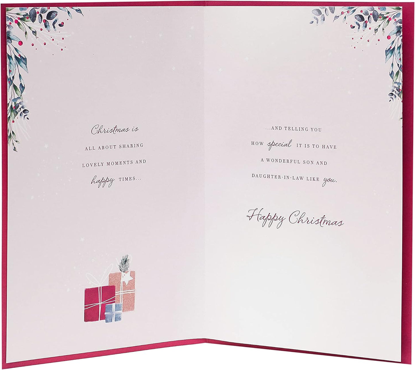 Son & Daughter-In-Law Christmas Card Front Door Design 