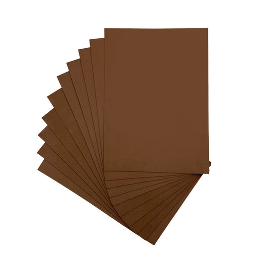 Pack of 100 A4 Brown Coloured EVA Foam Sheets