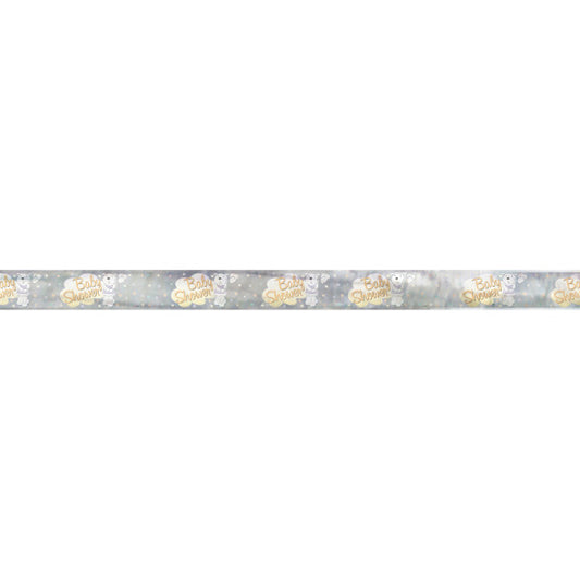 12ft Long Fold Foil Teddy Bear Cloud Baby Shower Banner