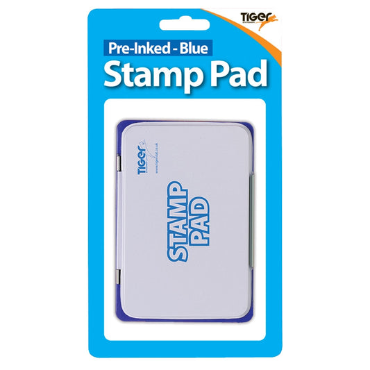 Tiger-Pre Inked Blue Stamp Pad