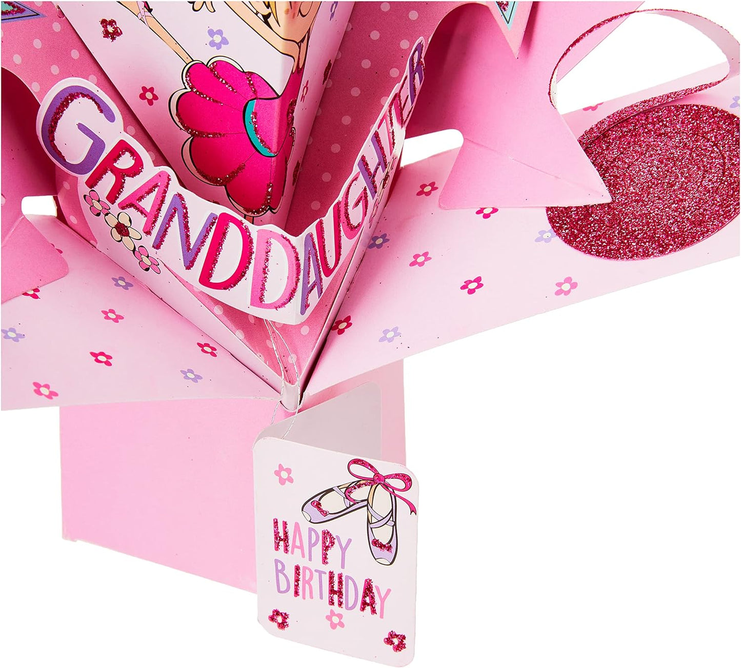 Ballet Girl Granddaughter Birthday Pop Up Greeting Card
