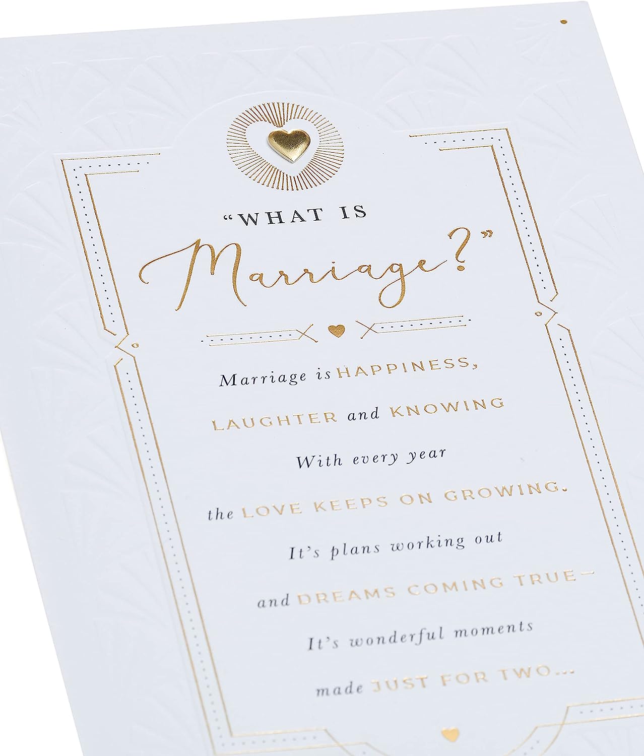 Poetic Design Wedding Congratulations Card