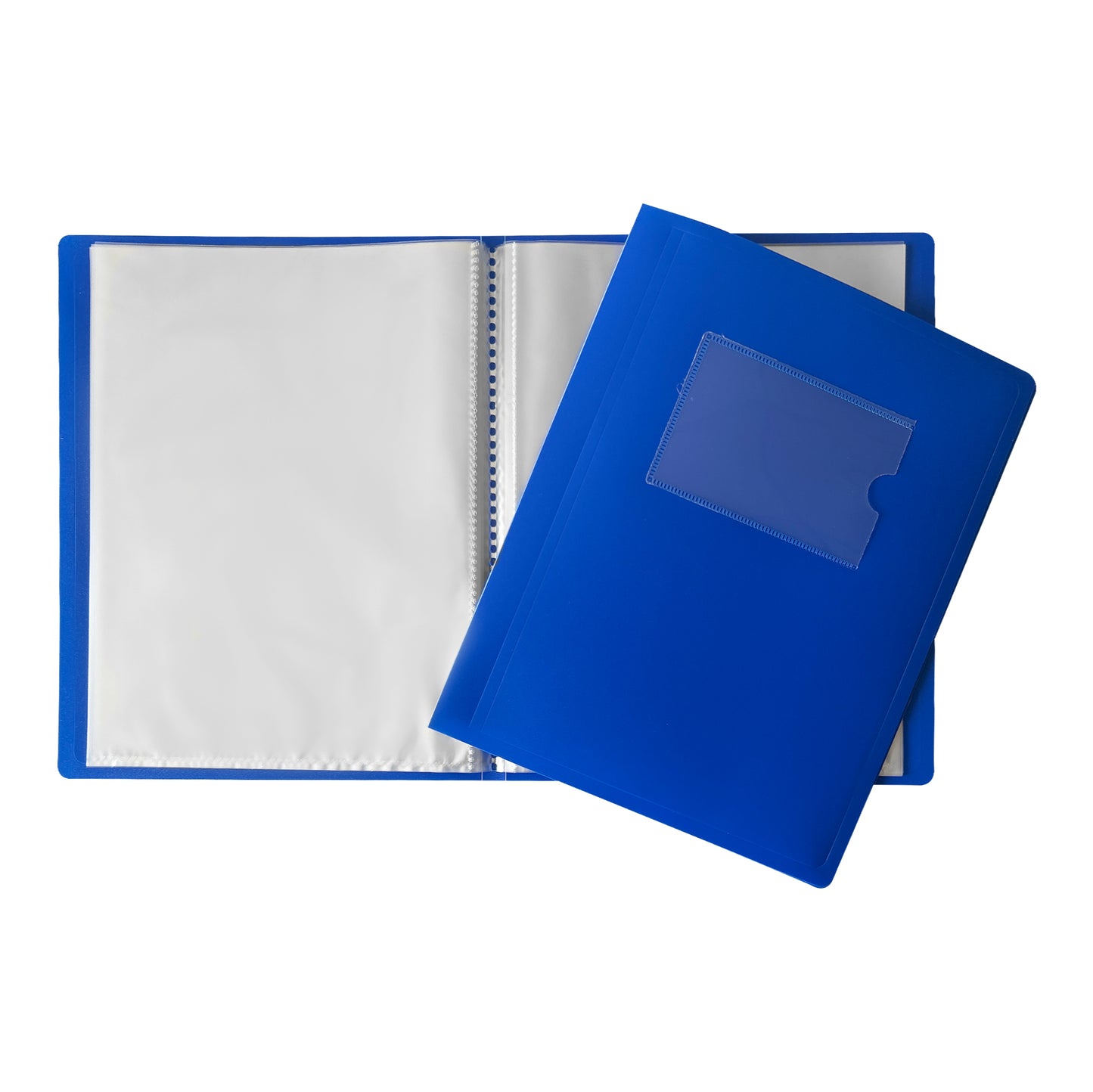 Pack of 5 A5 20 Pocket Blue Flexible Cover Display Books
